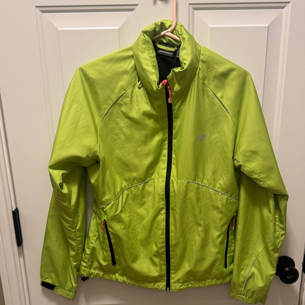 New Balance Lime Green running Windbreaker